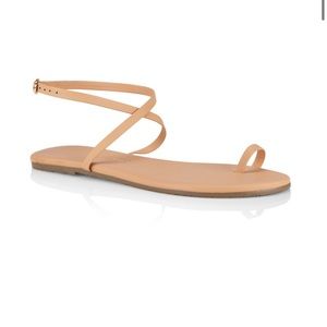 Phoebe Leather Ankle-Strap Sandals. Quality chic sandals amazing condition